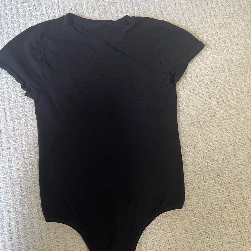 Black t shirt body suit